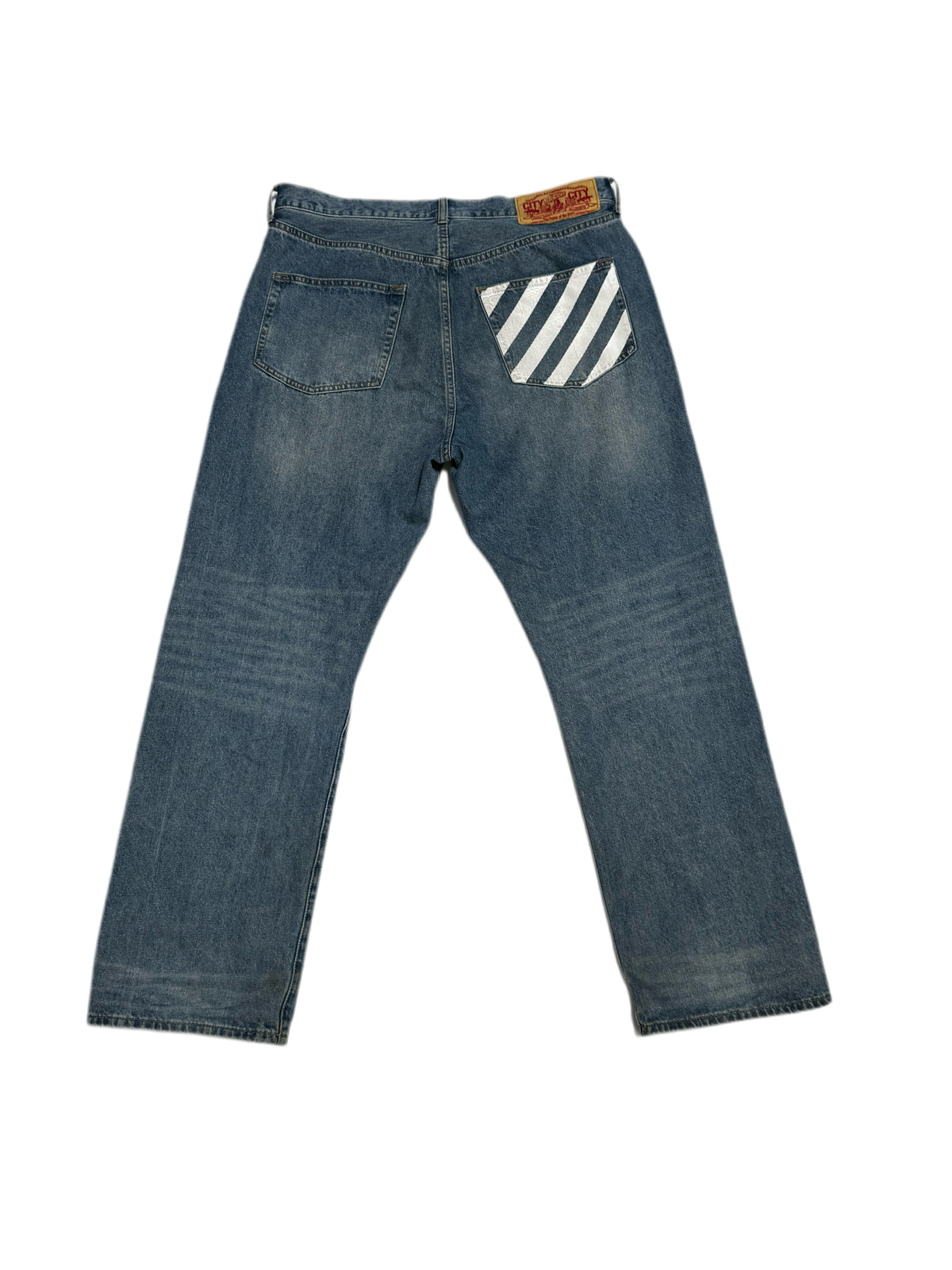 BAPE OG Sad Face Washed Denim Jean