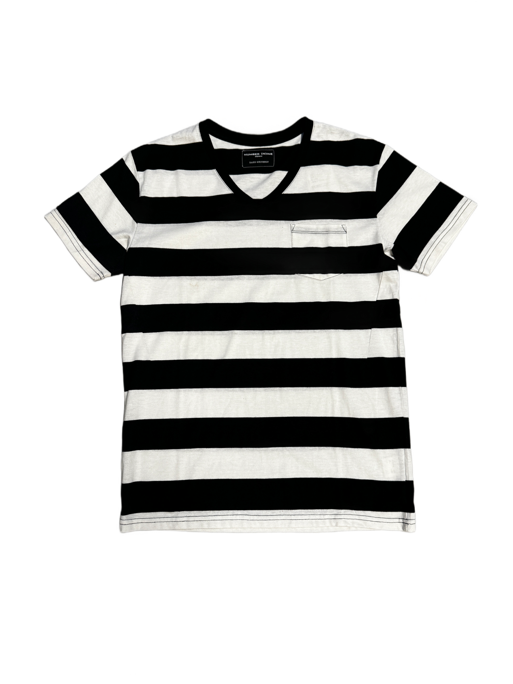 NUMBER (N)INE Denim Stripe Tee