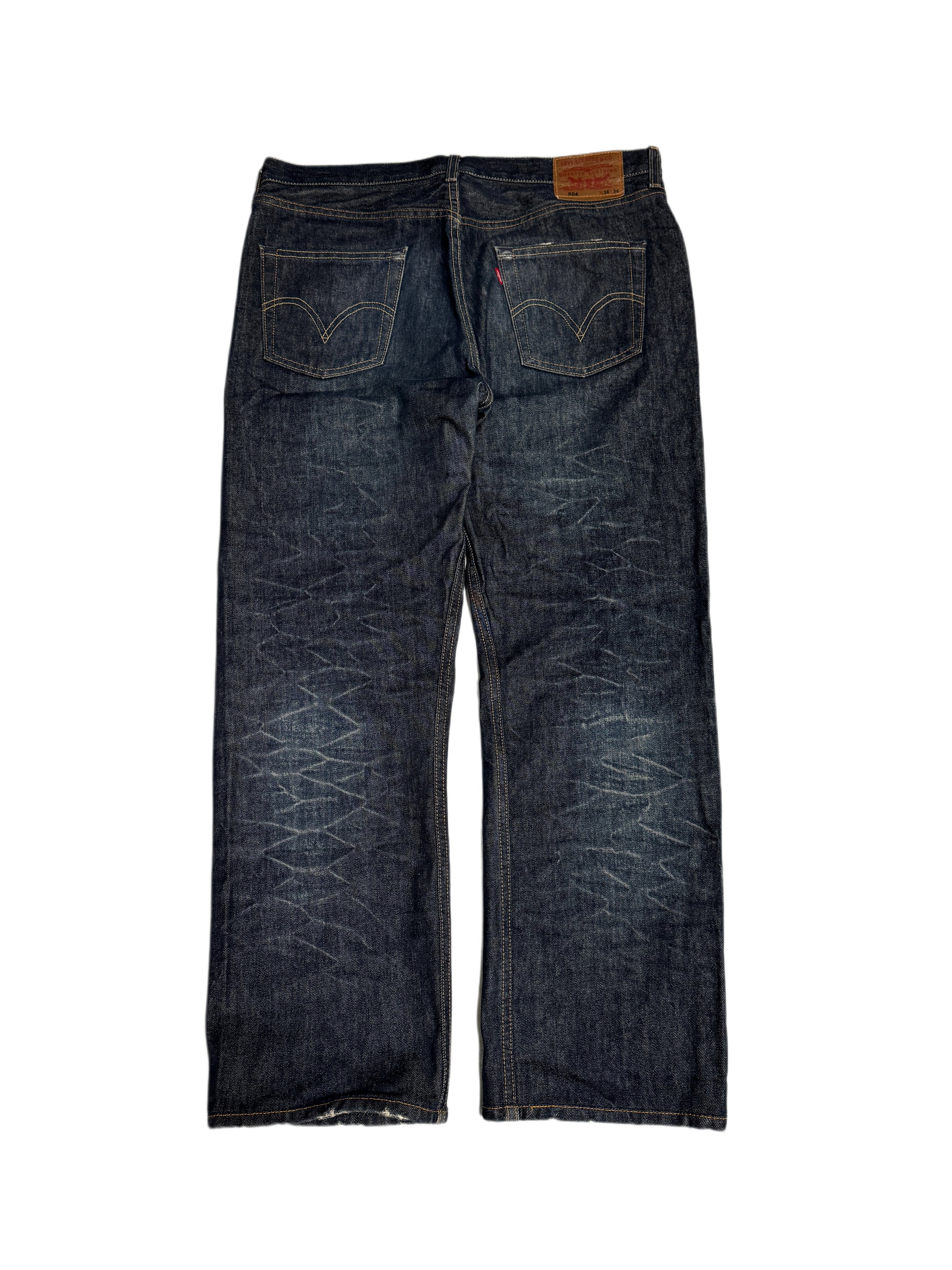 Levi's 604 Straight Dark Washed Denim Jean