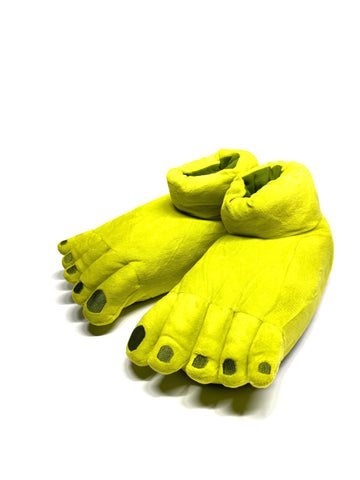 Shrek Green Toes Fluffy Slip On