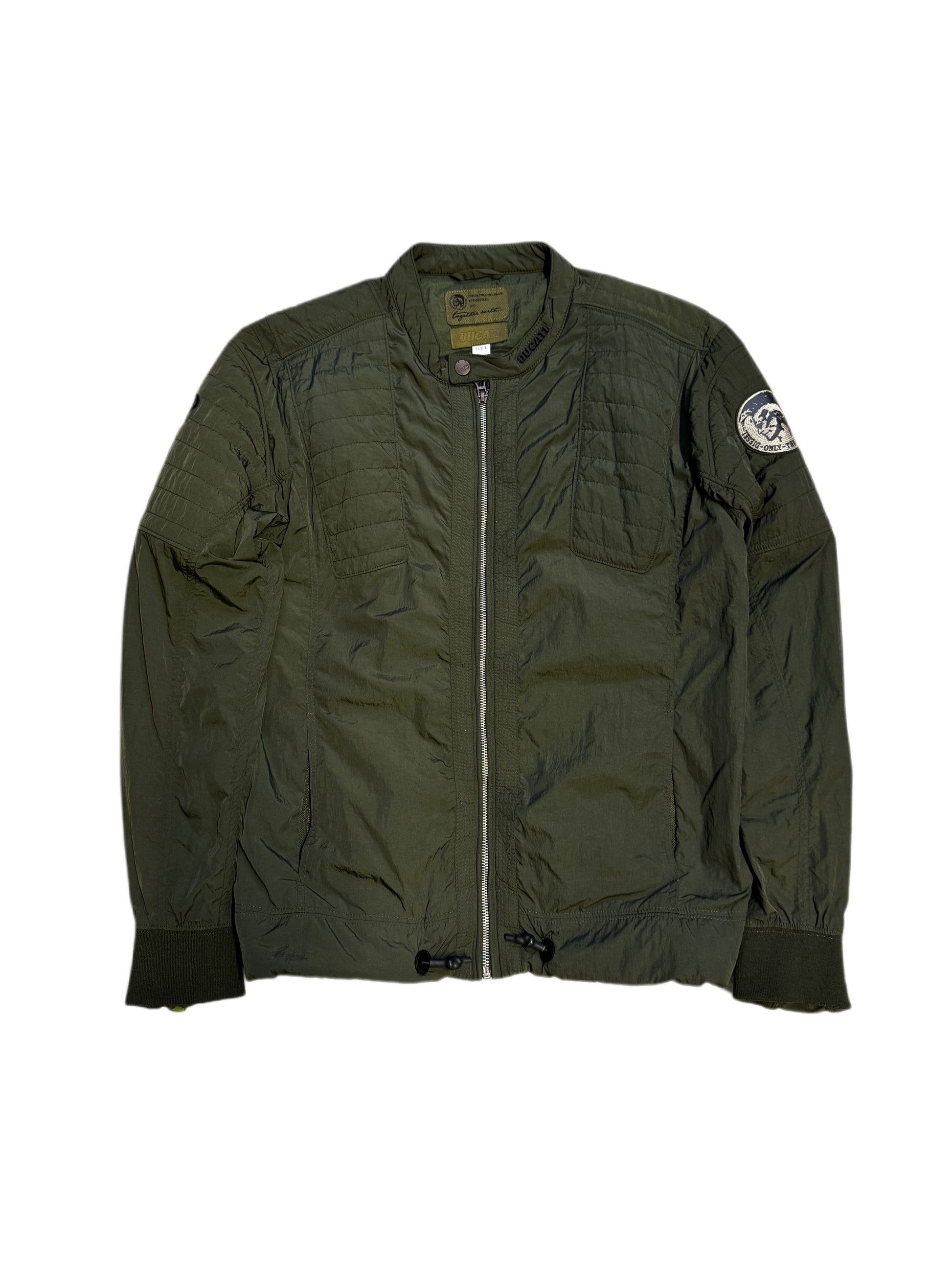 Diesel x Ducati Light Bomber Army Green Jacket