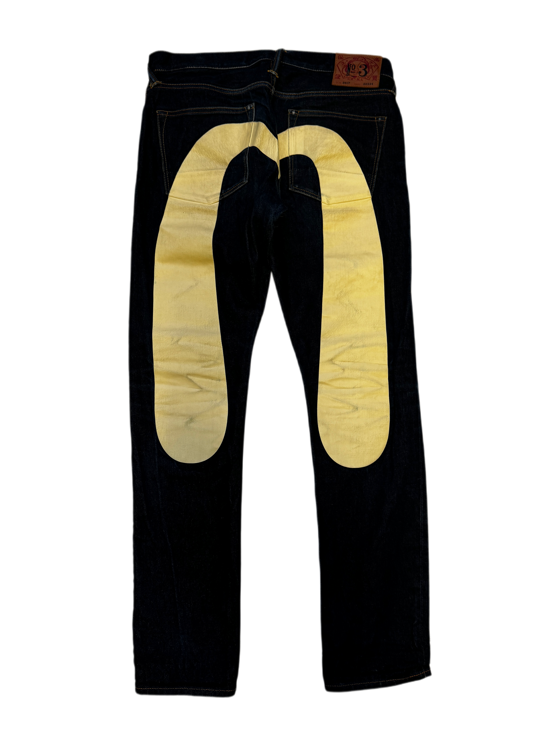 Evisu  White Daicock Denim Jean