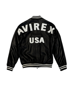 Avirex Black Leather Jacket