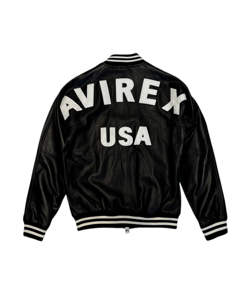 Avirex Black Leather Jacket