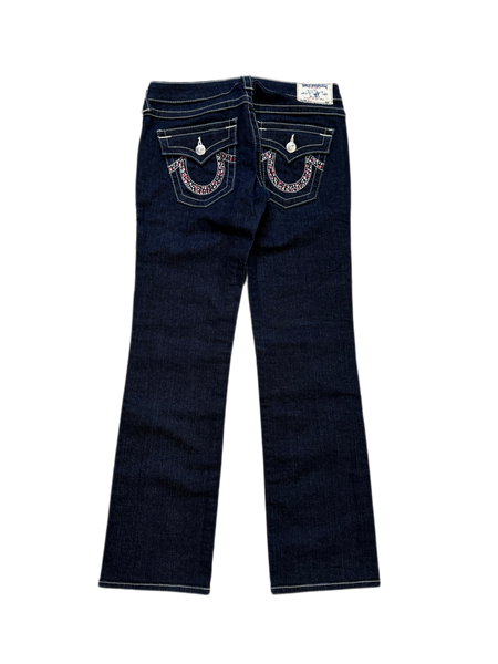 True Religion Purple Diamond Flared  Denim Woman's Jean