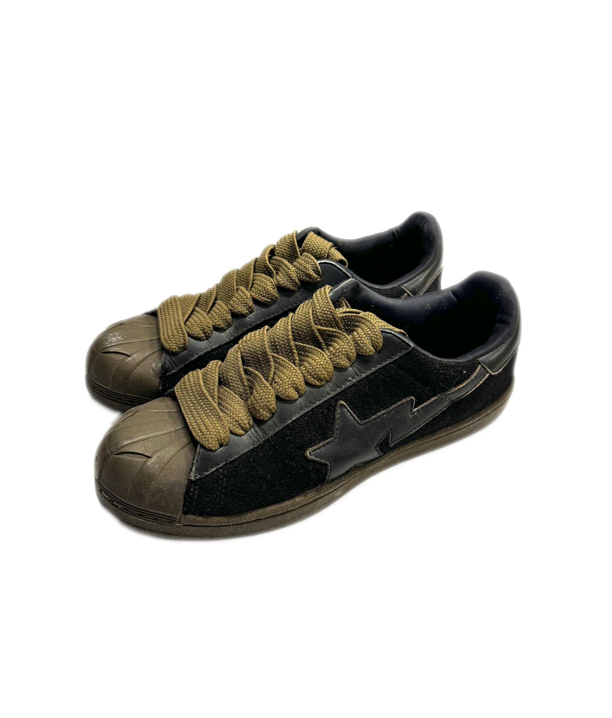 BAPE 2000s Black Suede Skullsta