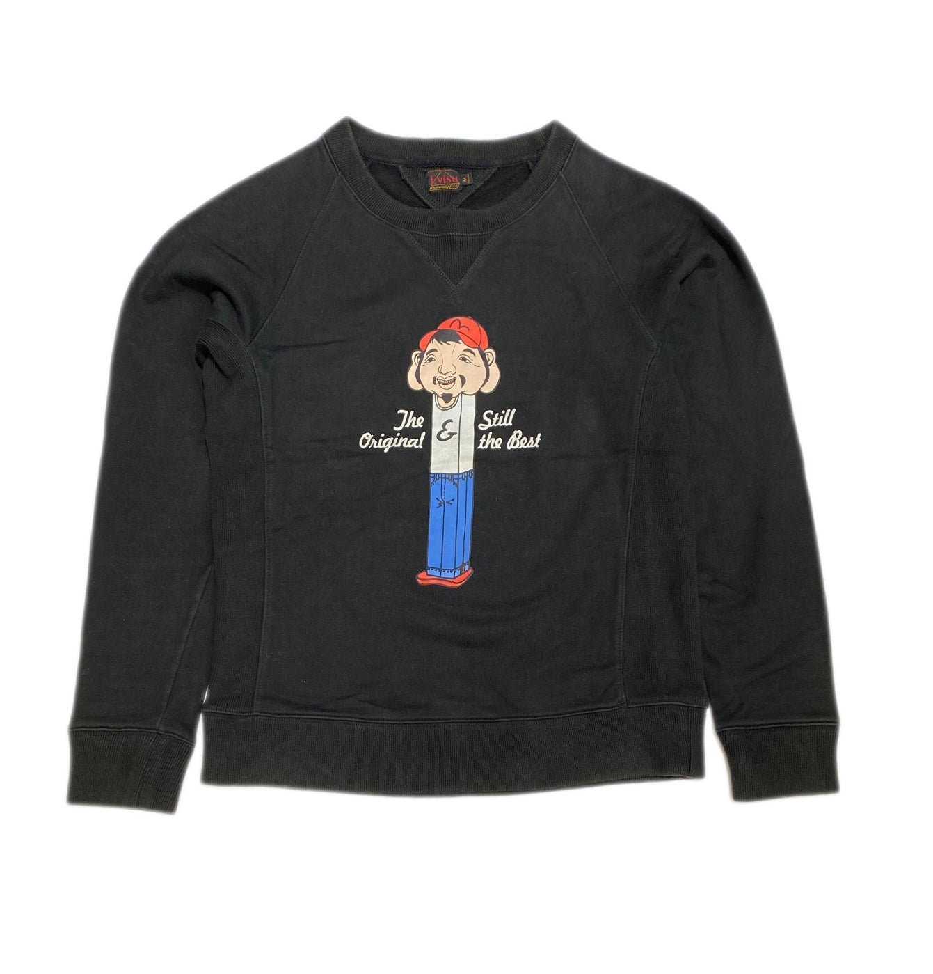 Evisu "The original still the best" Lego Black Crewneck