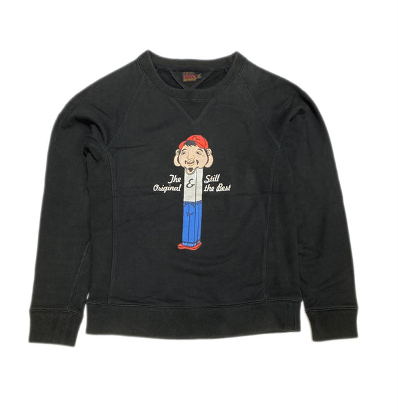 Evisu "The original still the best" Lego Black Crewneck