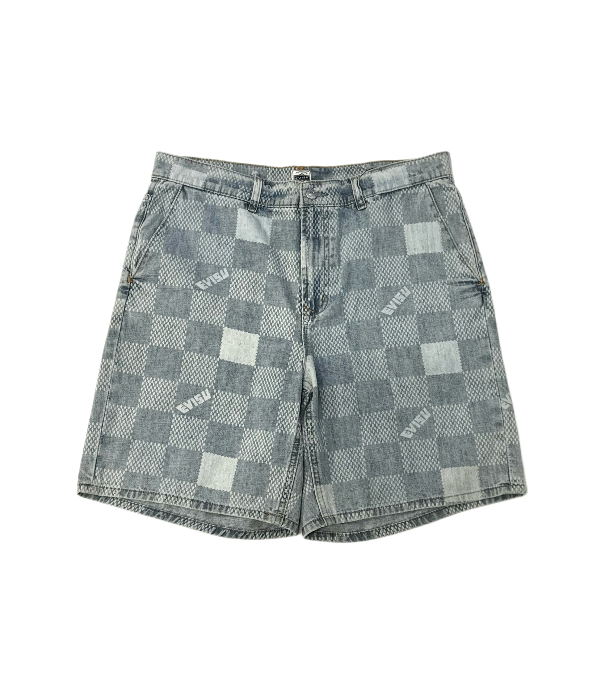 Evisu Denim Check Short