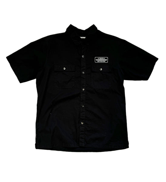 NBHD Black Work Button Up Shirt