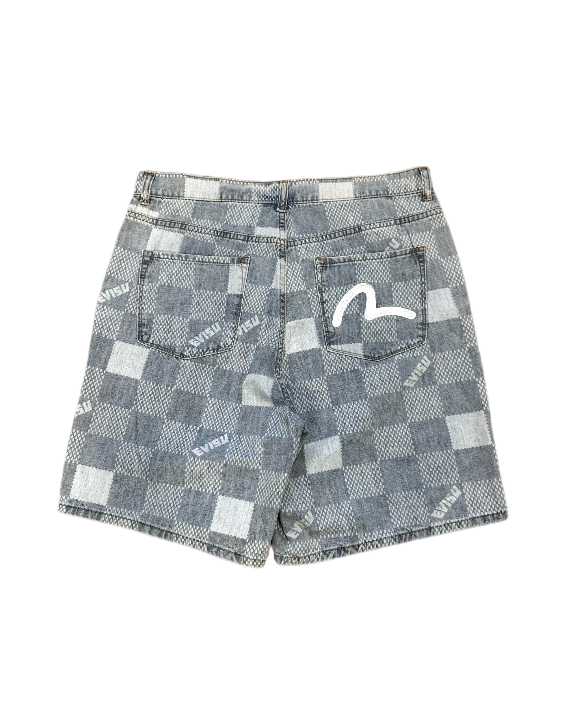 Evisu Denim Check Short