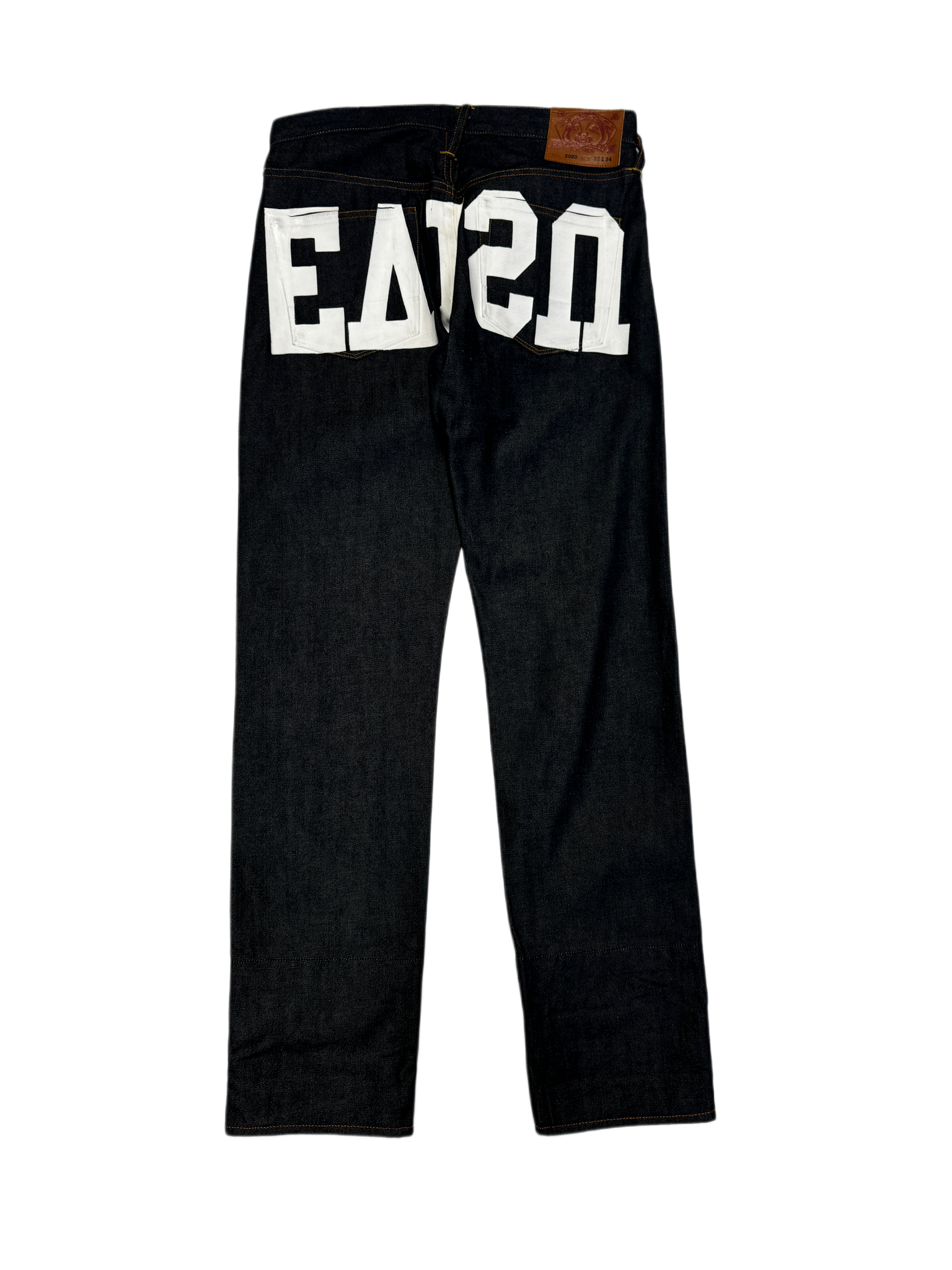 Evisu Backwards Spell Raw Denim Jean