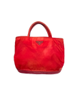 PRADA Vintage Rose Red Mini Tote Bag