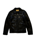 Avirex Black Biker Leather Jacket