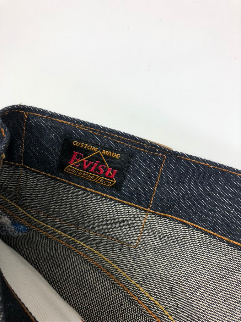 Evisu God Head Monogram Raw Denim