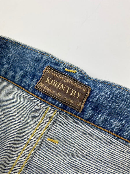 Kapital Kountry Skeleton Denim Shorts