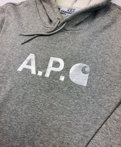 A.P.C. X Carhartt WIP Grey Hoodie