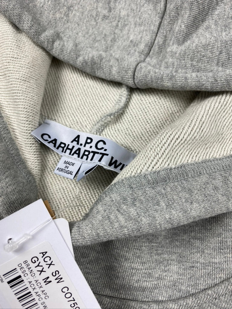 A.P.C. X Carhartt WIP Grey Hoodie