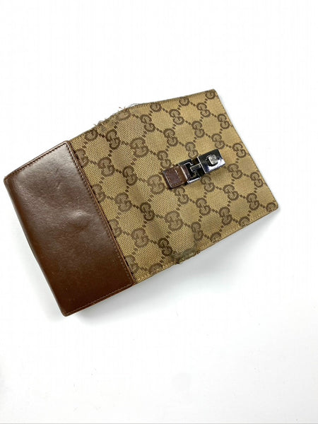 Gucci Vintage Monogram Leather Wallet