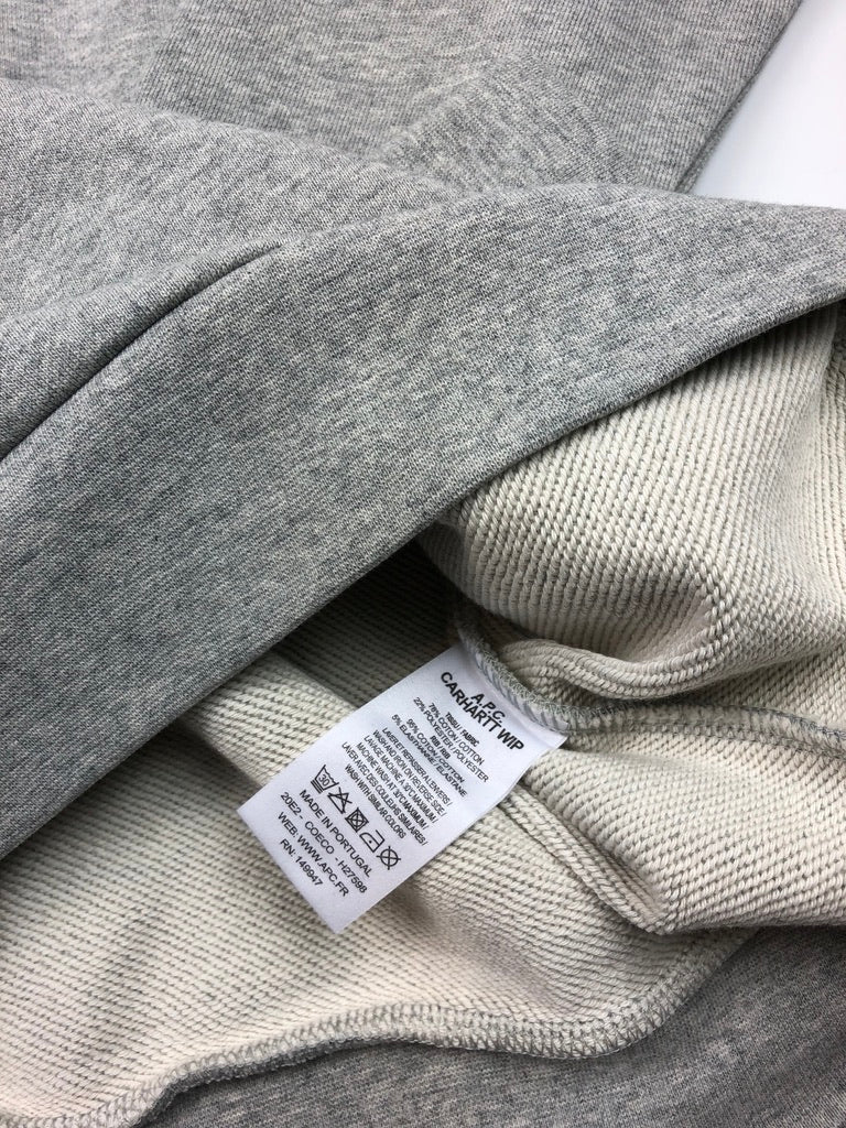 A.P.C. X Carhartt WIP Grey Hoodie
