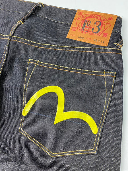 Evisu Yellow Daicock Raw Denim