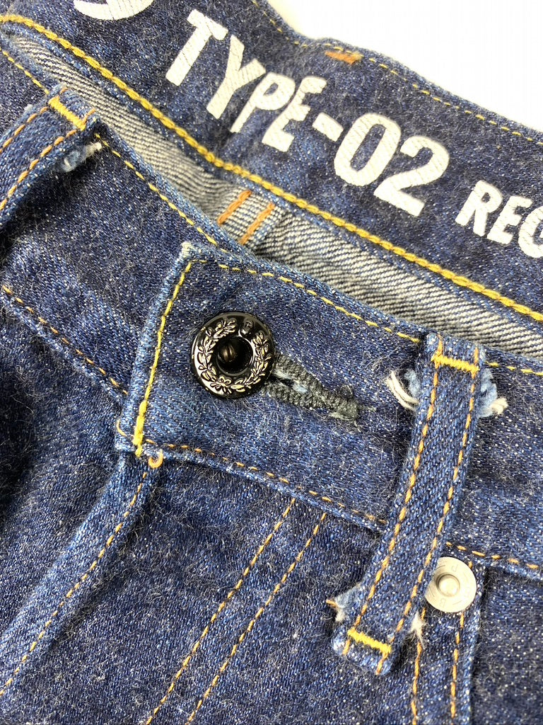 BAPE OG Milo Sad Face Denim Jean Indigo