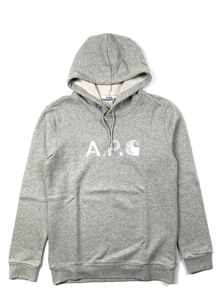 A.P.C. X Carhartt WIP Grey Hoodie