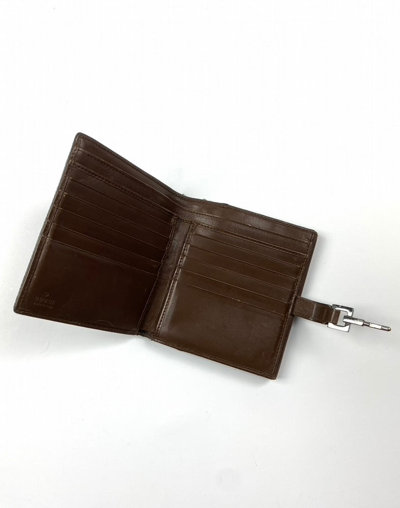 Gucci Vintage Monogram Leather Wallet