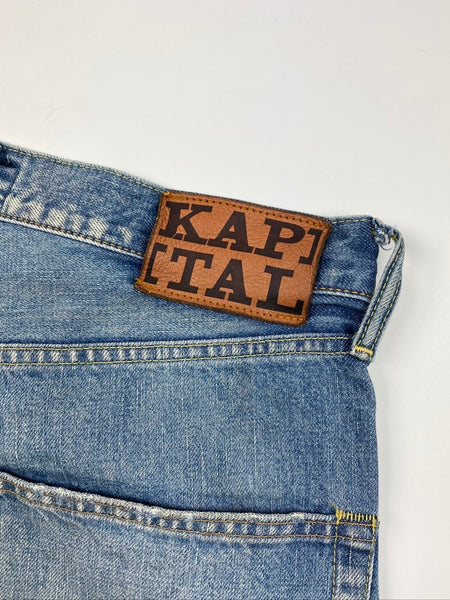 Kapital Kountry Skeleton Denim Shorts