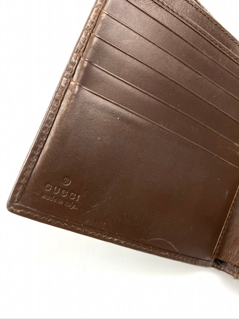 Gucci Vintage Monogram Leather Wallet