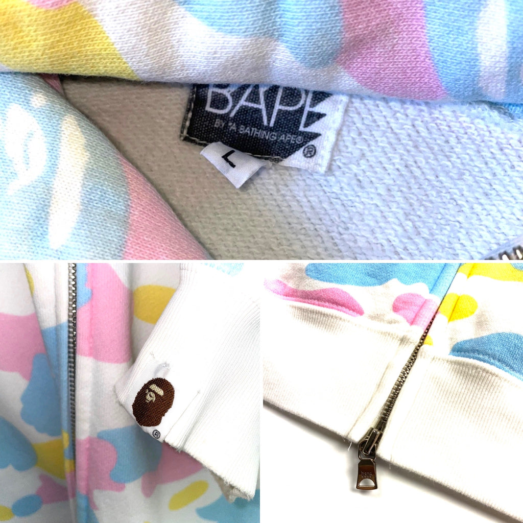 BAPE OG Cotton Candy Camo Full Zip Hoodie