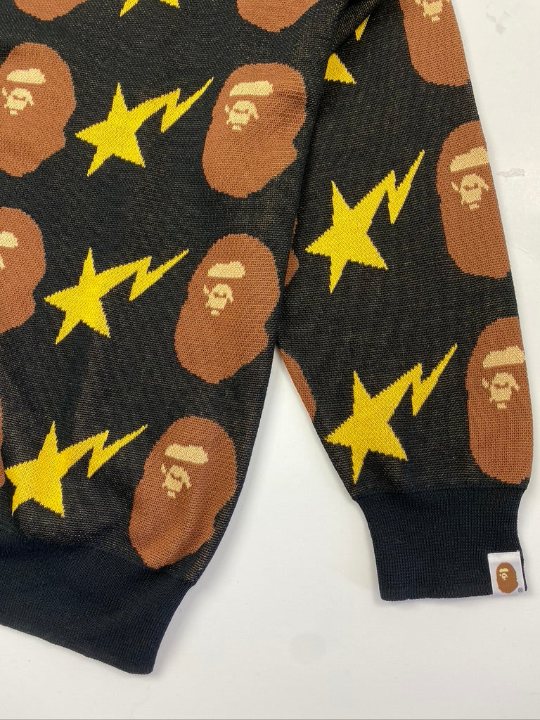 BAPE Star Head Monogram Cardigan Knitwear