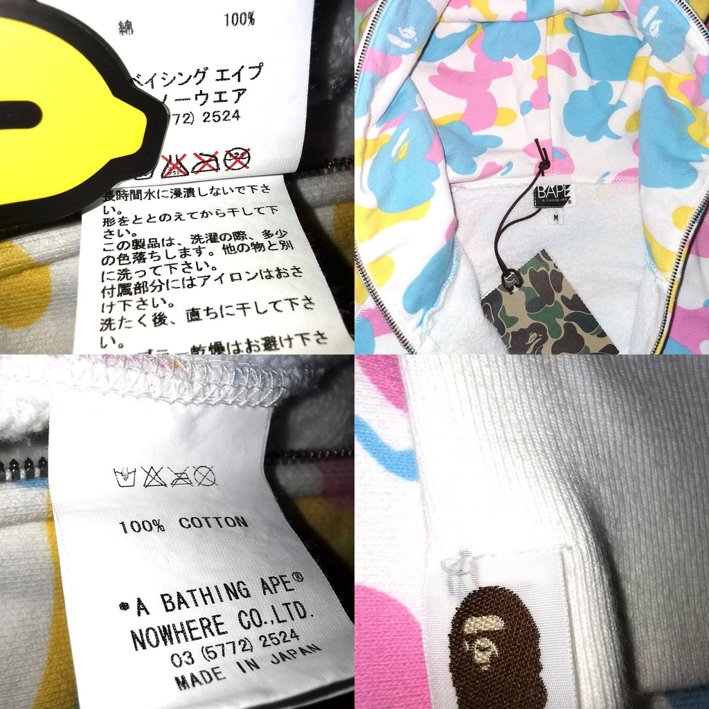 BAPE OG Cotton Candy Camo Full Zip Hoodie