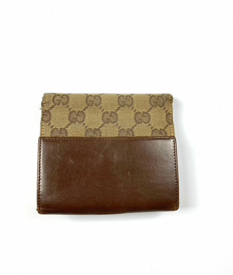 Gucci Vintage Monogram Leather Wallet