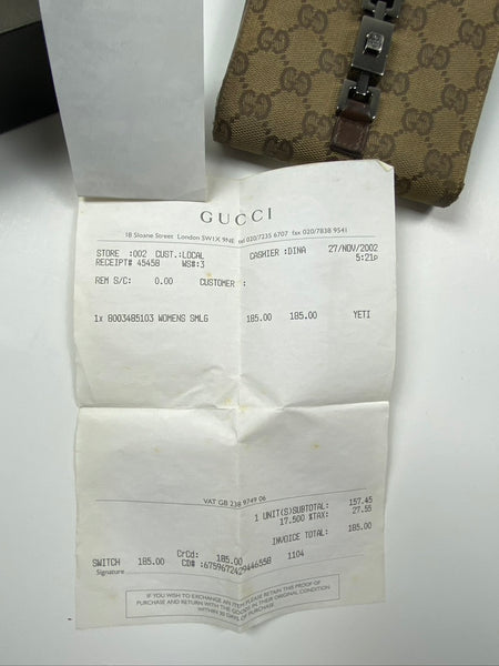 Gucci Vintage Monogram Leather Wallet