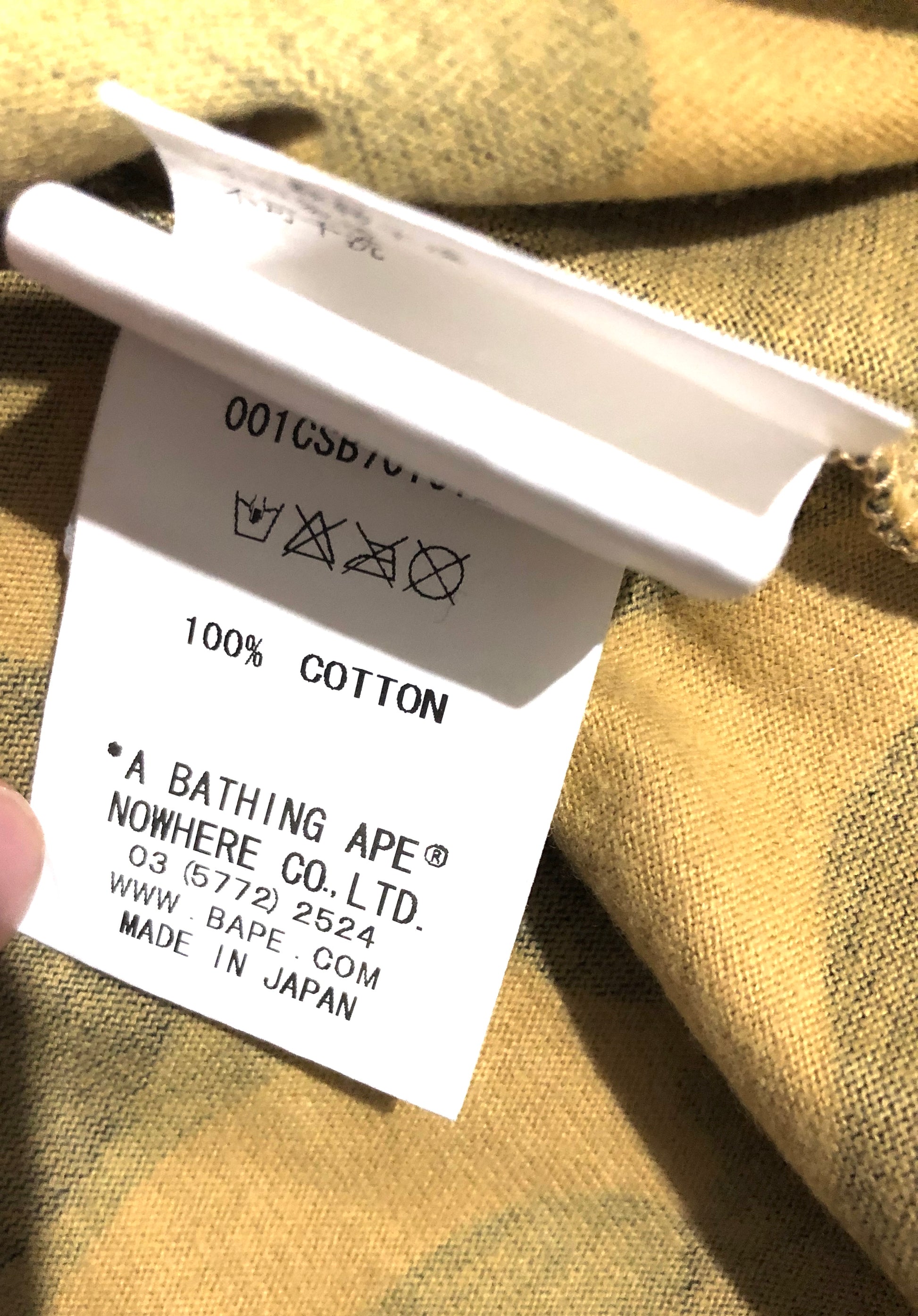 BAPE 1st ABC Camo Spell Out Tee