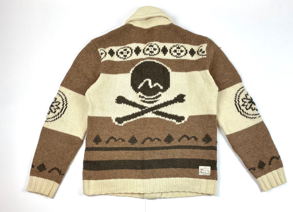 Evisu Skull Knit Cardigan Sweater