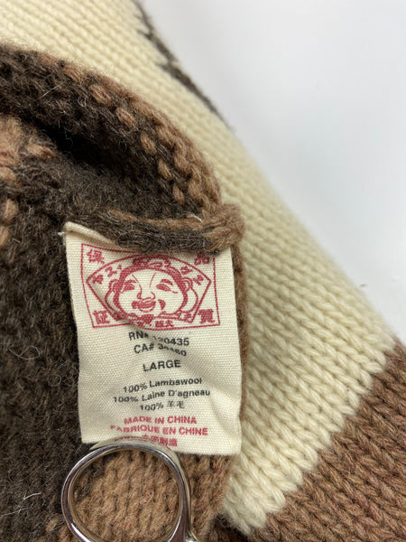 Evisu Skull Knit Cardigan Sweater