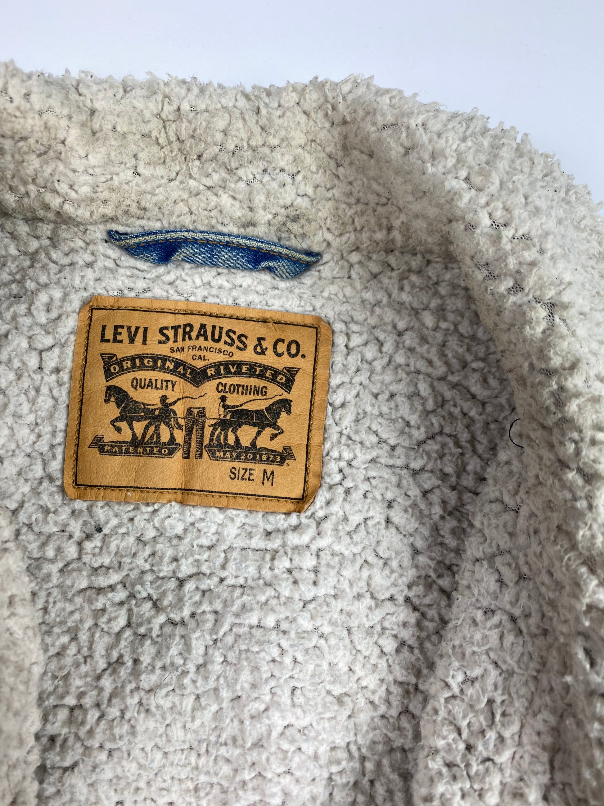 Levi's Vintage Sherpa Washed Denim Jacket