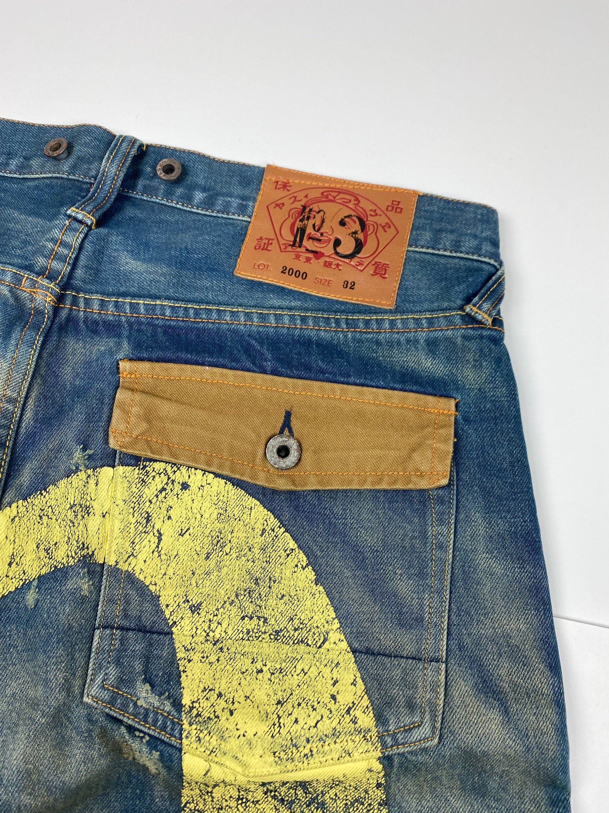 Evisu Daicock Washed Denim Jean