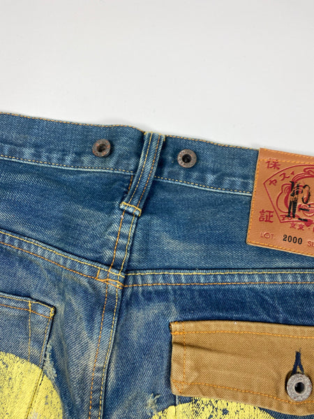 Evisu Daicock Washed Denim Jean