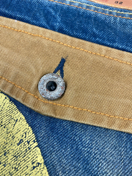 Evisu Daicock Washed Denim Jean