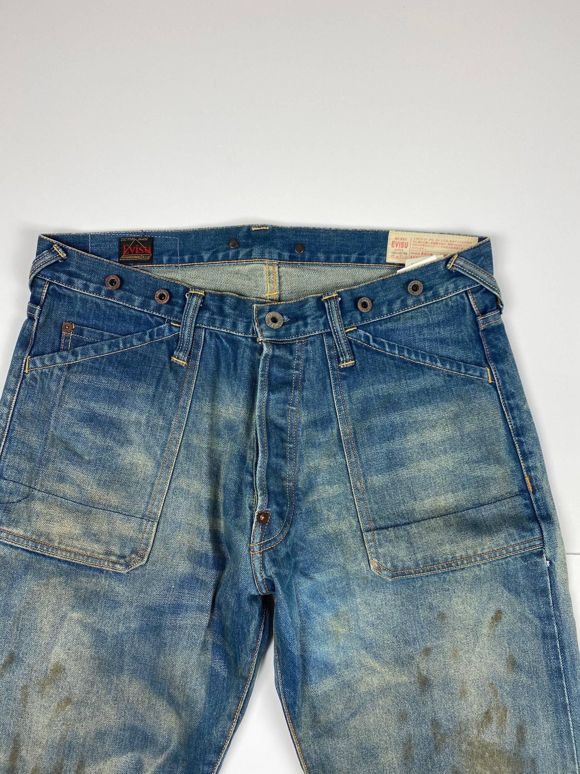 Evisu Daicock Washed Denim Jean
