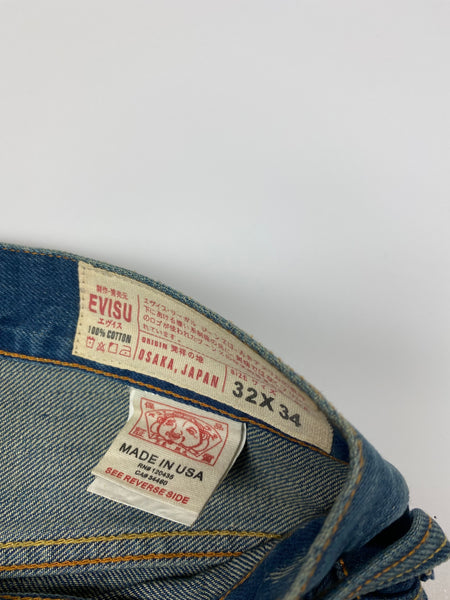 Evisu Daicock Washed Denim Jean