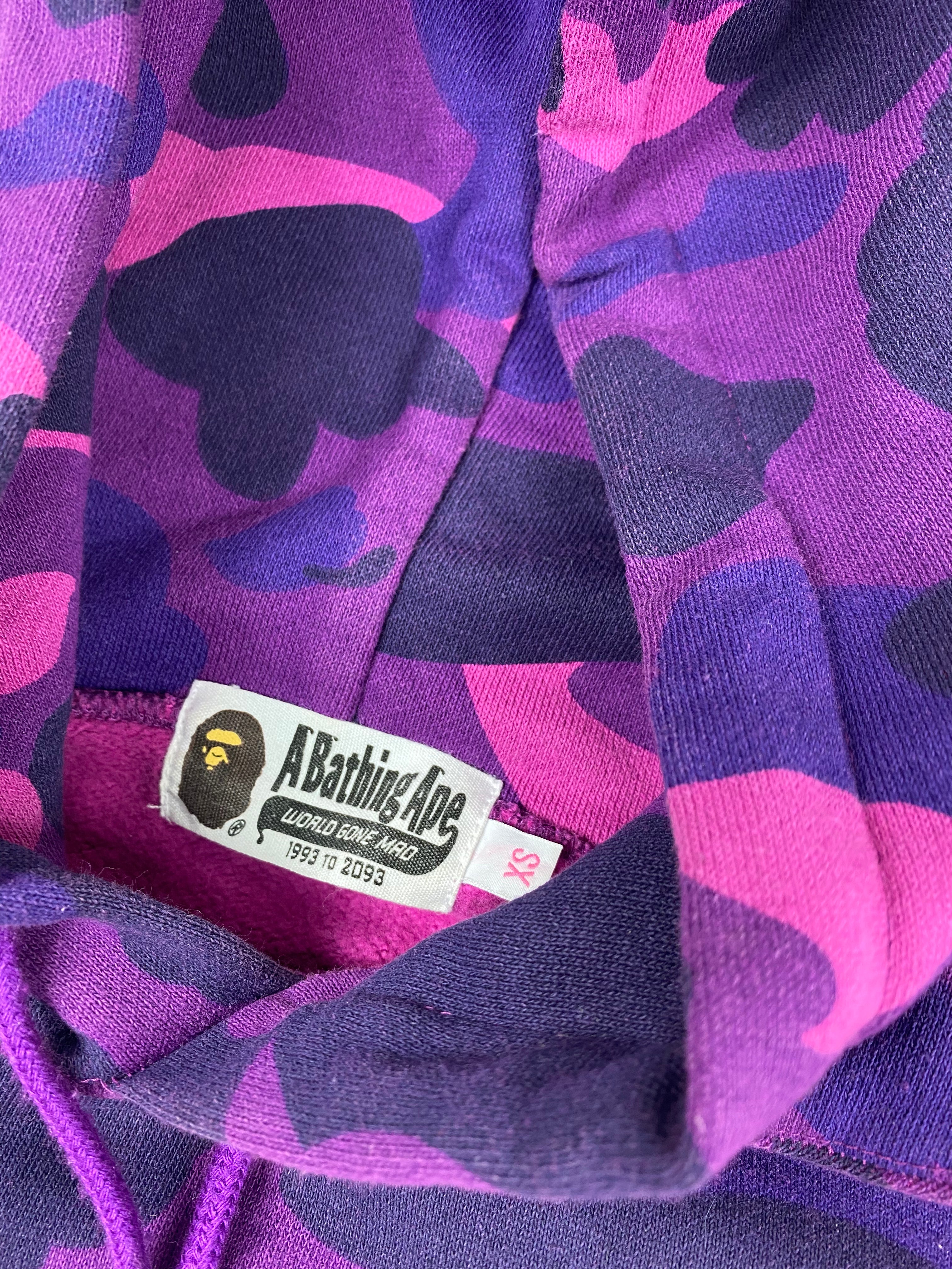 BAPE Purple Camo Hoodie