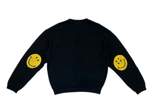 Kapital  Smiley Face  Black Crewneck