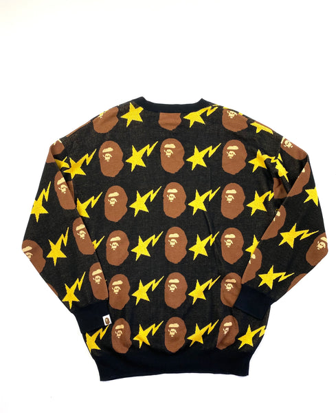 BAPE Star Head Monogram Cardigan Knitwear