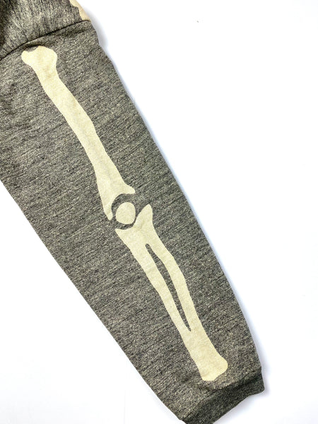 Kapital Skeleton Bone Heather Grey Crewneck