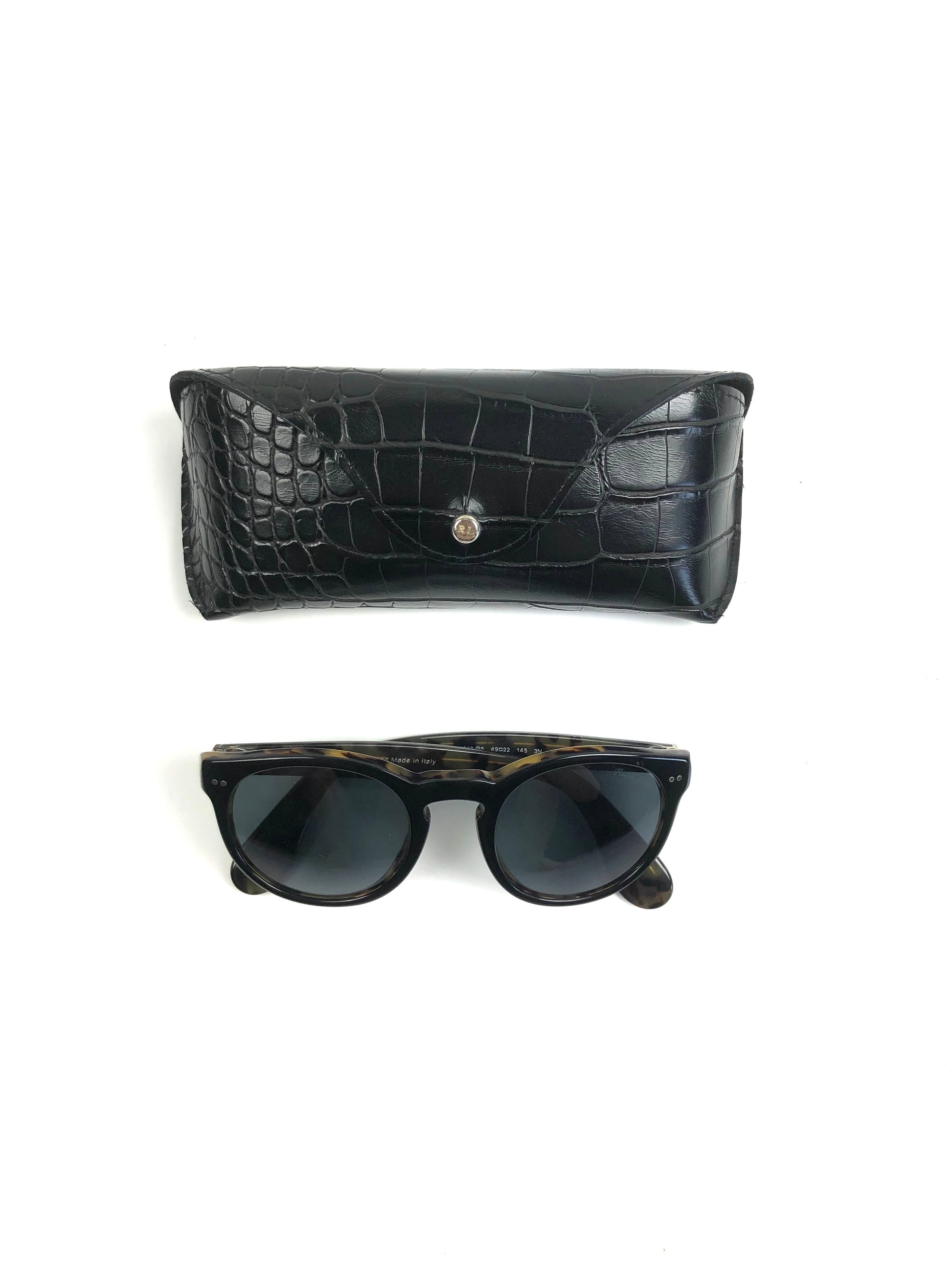 Ralph Lauren Purple Label Keyhole Tortoise Sunglasses