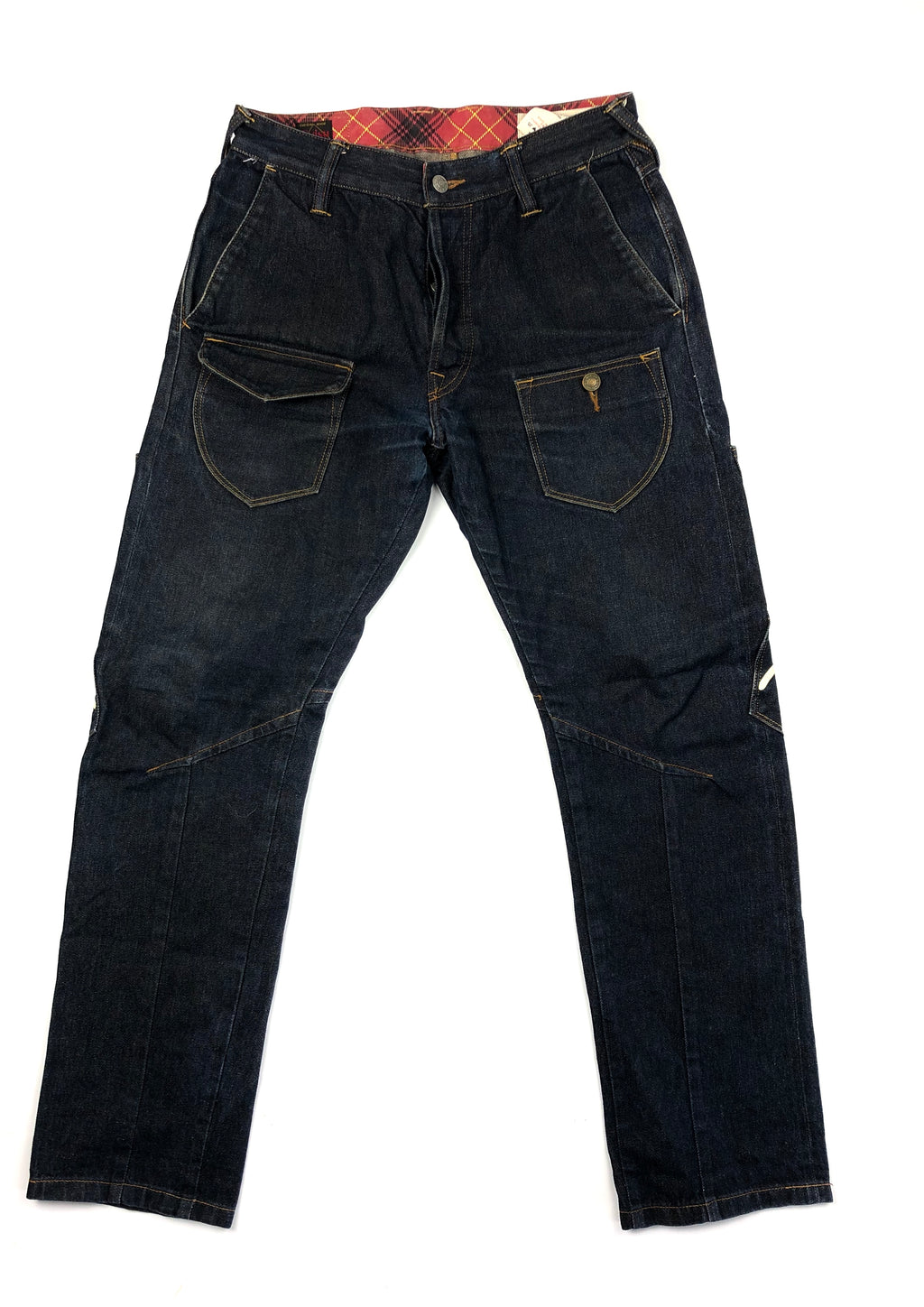 Evisu Multi-Pocket Raw Denim Jean